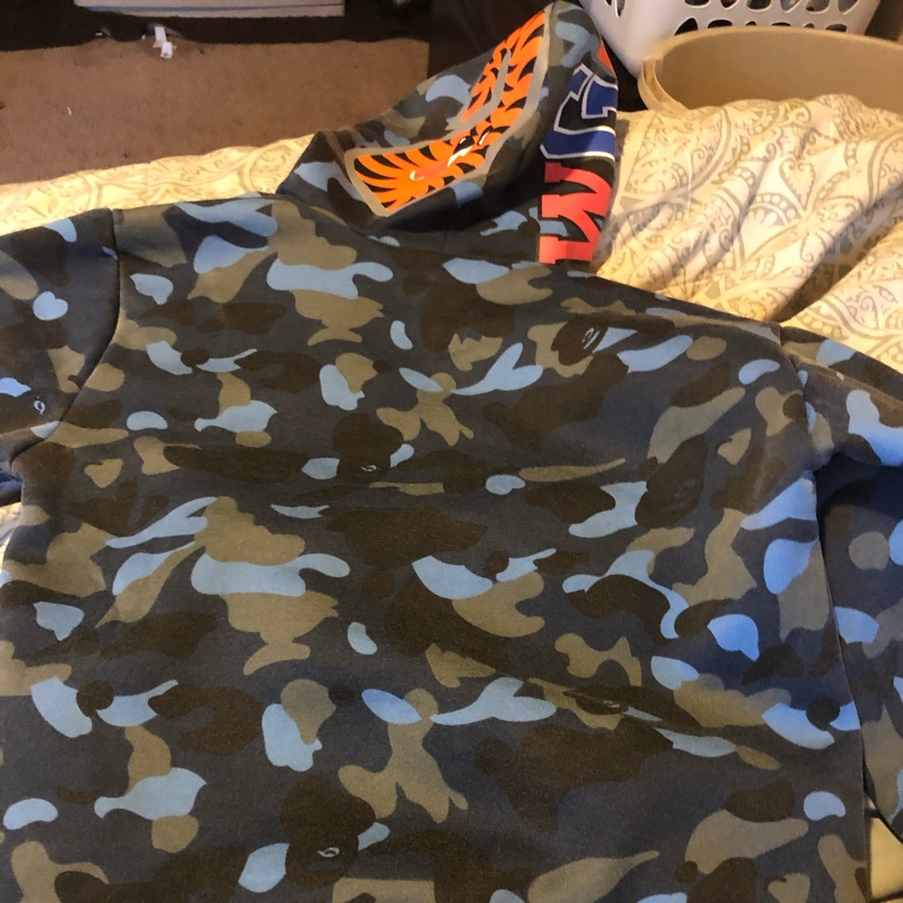 Blue bape  jaket